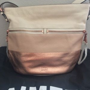 Aimee Kestenberg Devan Leather Hobo Rose Gold